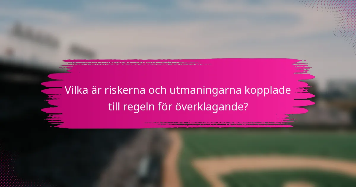 Vilka är riskerna och utmaningarna kopplade till regeln för överklagande?